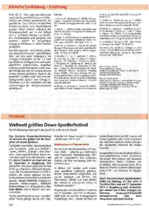 Vorschauseite 4: Stellenwert der Omega-3-Fettsäuren in unterschiedlichen Lebensperioden