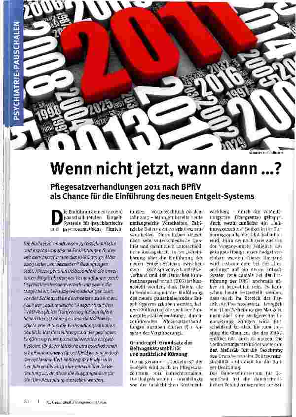 Vorschauseite 1: Wenn nicht jetzt, wann dann