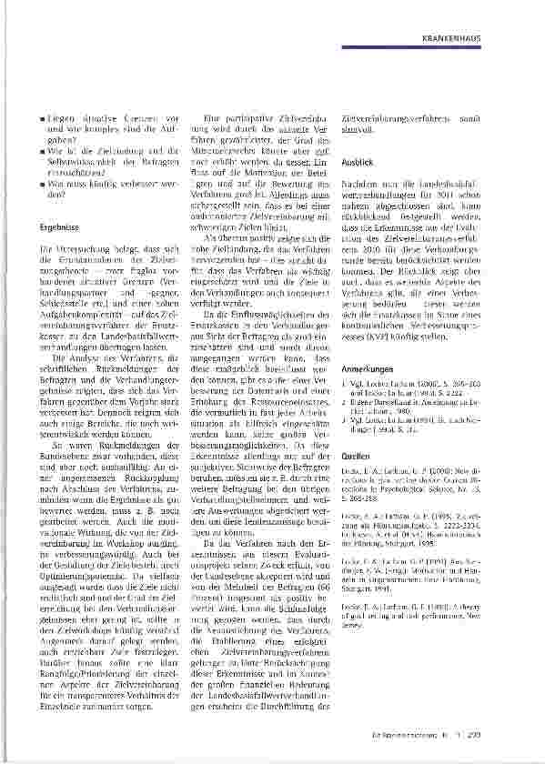 Vorschauseite 4: Evaluation des Zielvereinbarungsverfahrens der Ersatzkassen zu den Landesbasisfallwertverhandlungen 2010