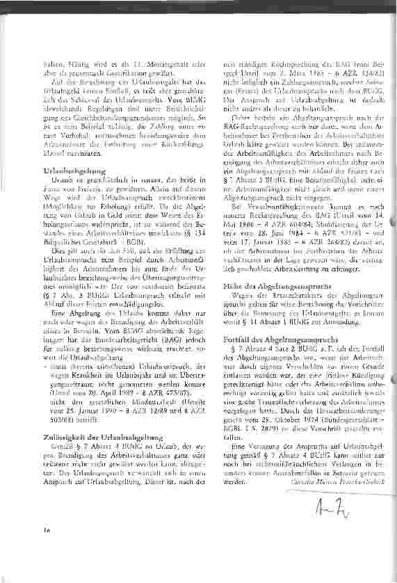 Vorschauseite 3: Arbeitsrecht - Rechtsfragen und aktuelle Rechtssprechung: Urlaub