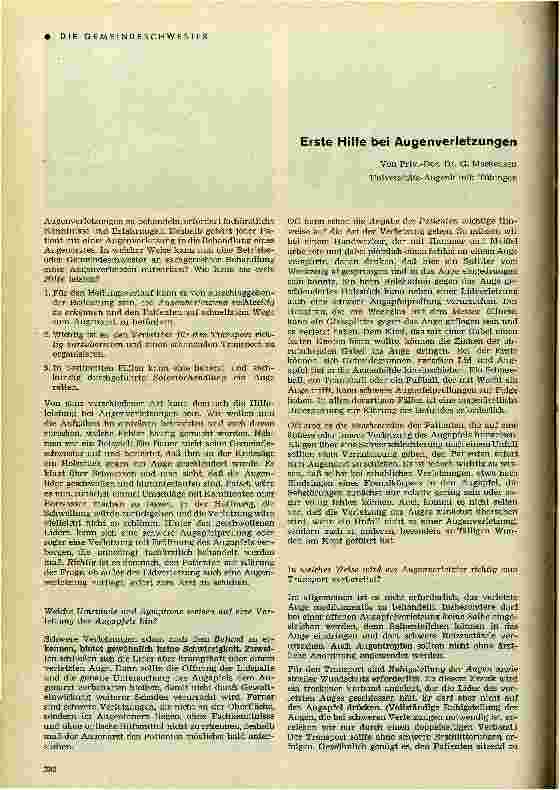 Vorschauseite 1: Erste Hilfe bei Augenverletzungen