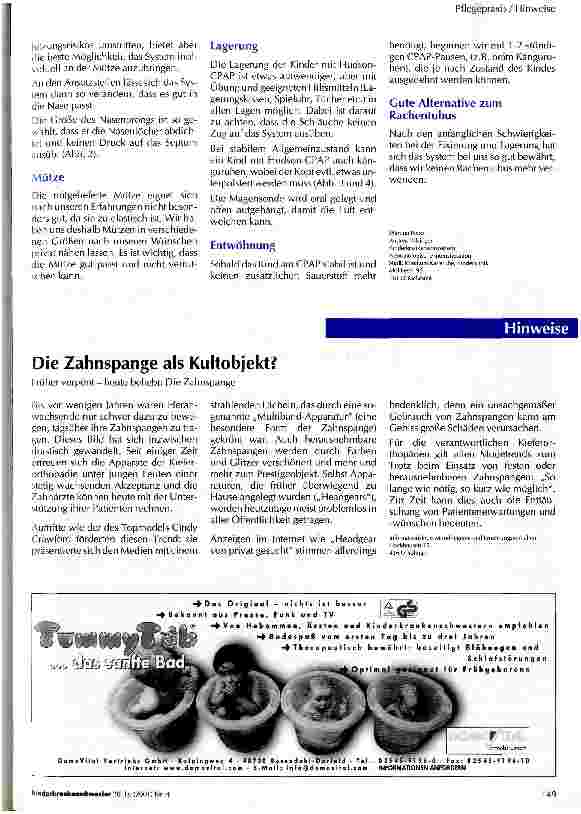 Vorschauseite 2: Binasaler CPAP als Alternative zum Rachentubus