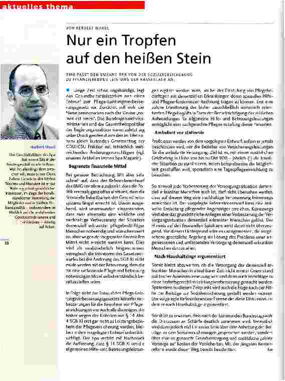 Vorschauseite 1: Nur ein Tropfen auf den heißen Stein