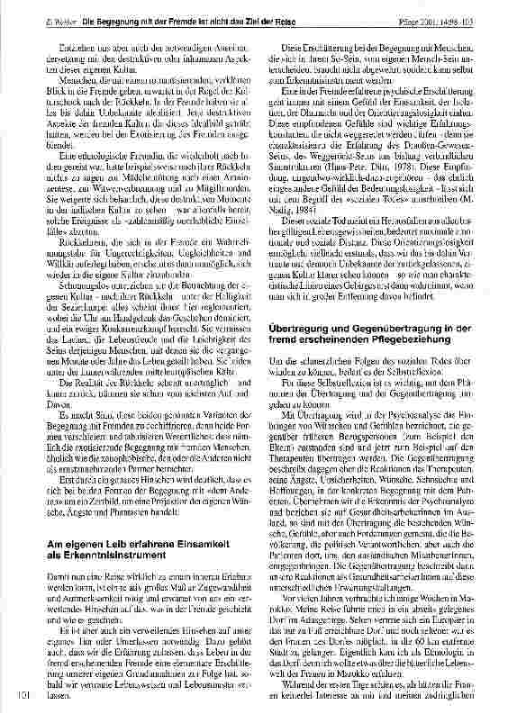 Vorschauseite 4: Die Begegnung mit der Fremde ist nicht das Ziel der Reise. Von Realität der Rückkehr