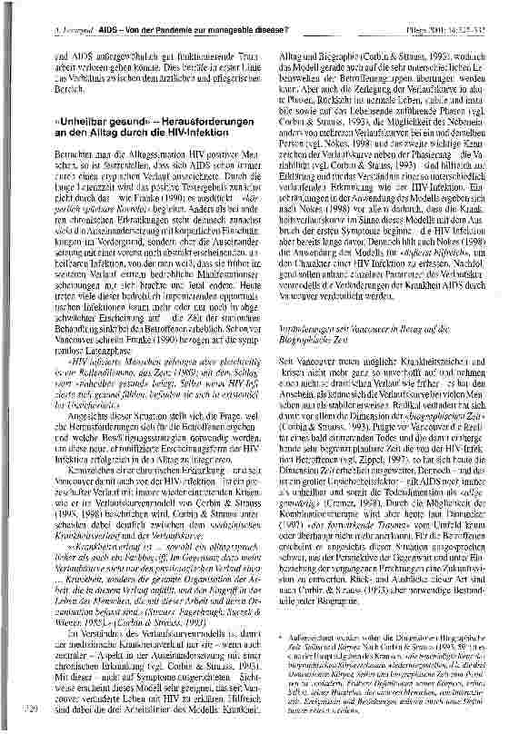 Vorschauseite 3: AIDS - Von der Pandemie zur manageable disease?
