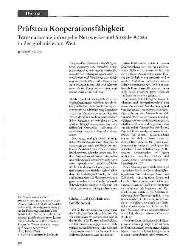 Vorschauseite 1: Prüfstein Kooperationsfähigkeit