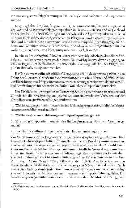 Vorschauseite 4: Strukturprobleme bei der Implementierung von Pflegestützpunkten in Hessen