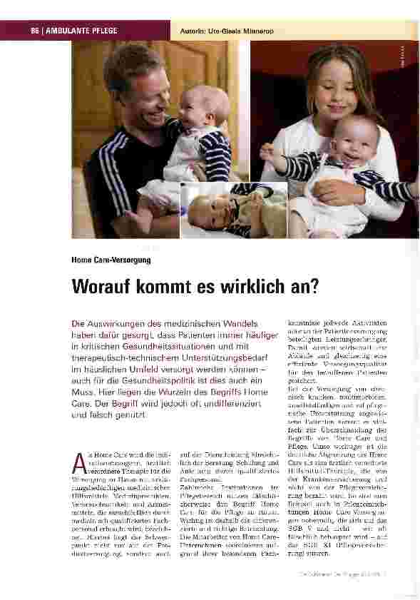 Vorschauseite 1: Worauf kommt es wirklich an?