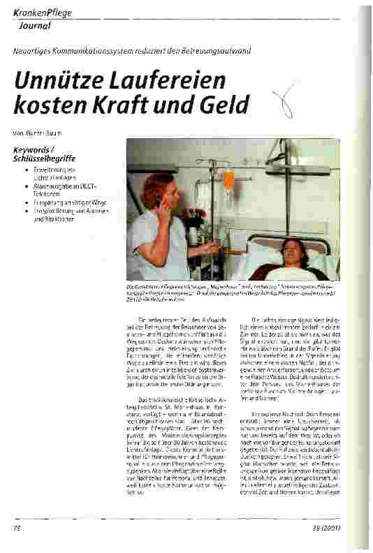 Vorschauseite 1: Unnütze Laufereien kosten Kraft und Geld