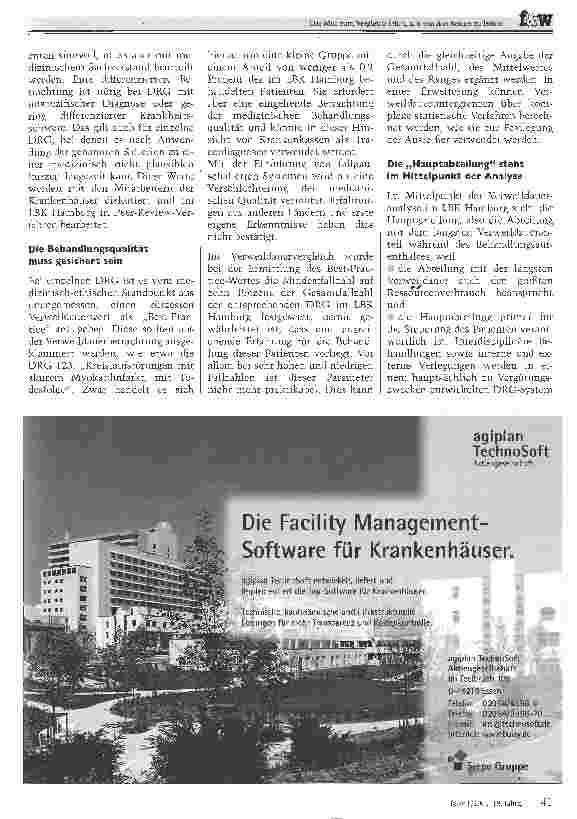 Vorschauseite 4: Der Mut zum Vergleich lohnt, um von den Besten zu lernenDas AP-DRG-System im Krankenhausalltag des LBK Hamburg