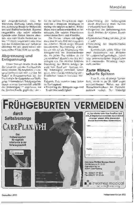 Vorschauseite 2: MANDALASEINE UNKONVENTIONELLE ENTSPANNUNGSMETHODE BEI DROHENDER FRÜHGEBURT