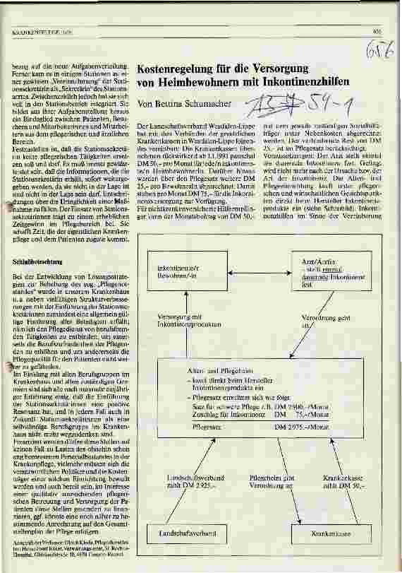 Vorschauseite 1: Kostenregelung für die Versorgung von Heimbewohnern mit Inkontinenzhilfen