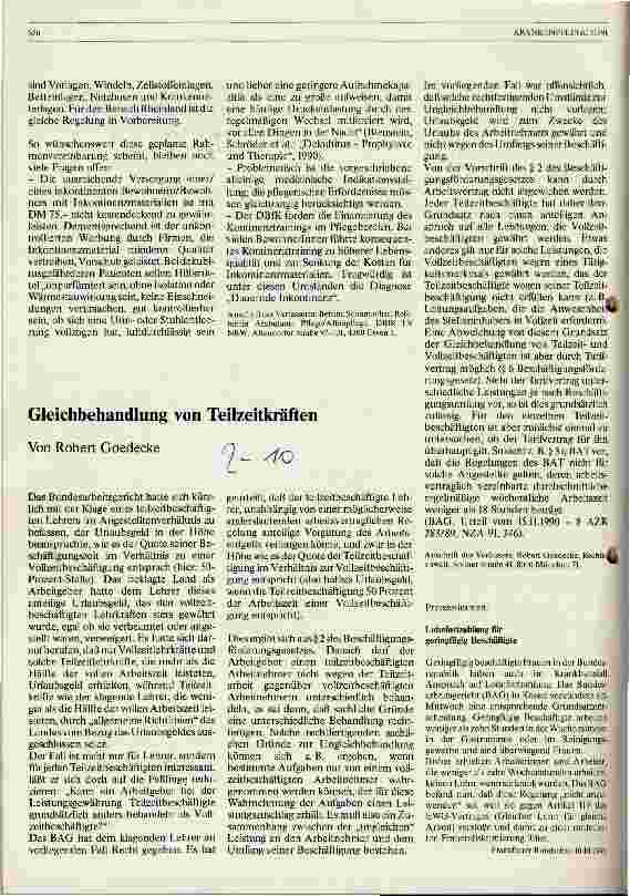 Vorschauseite 2: Kostenregelung für die Versorgung von Heimbewohnern mit Inkontinenzhilfen