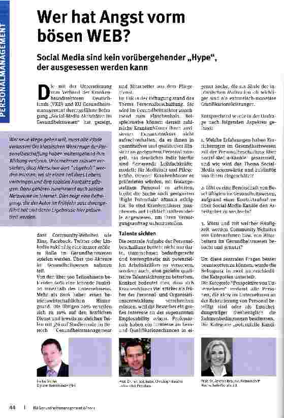 Vorschauseite 1: Wer hat Angst vorm bösen WEB?