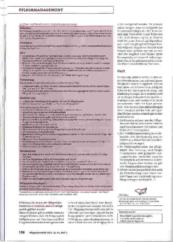 Vorschauseite 3: Kundenorientierung und Marketingstrategie in der ambulanten PflegeAuf das Erstgespräch kommt es an