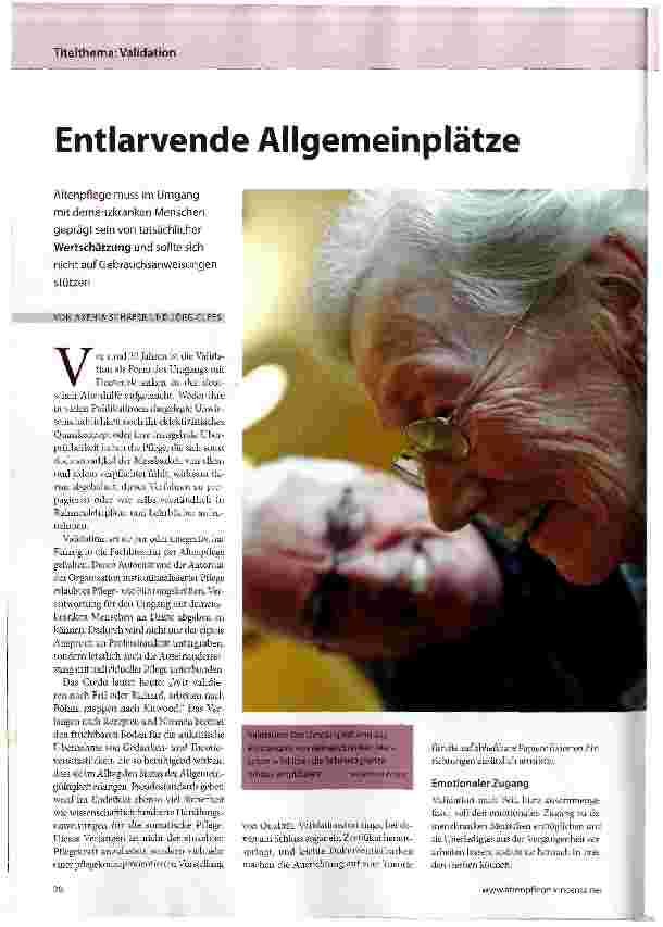 Vorschauseite 1: Entlarvende Allgemeinplätze