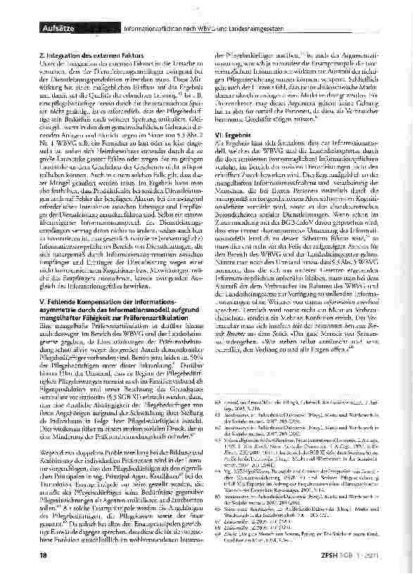 Vorschauseite 5: Informationspfüchten nach dem WBVG und den Landesheimgesetzen: Effektiver Verbraucherschutz durch Transparenzverpflichtungen oder Konfusionseffekt durch Information overload?