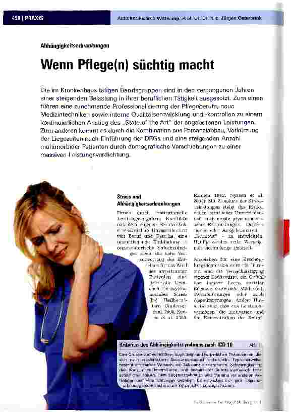 Vorschauseite 1: Wenn Pflege(n) süchtig macht