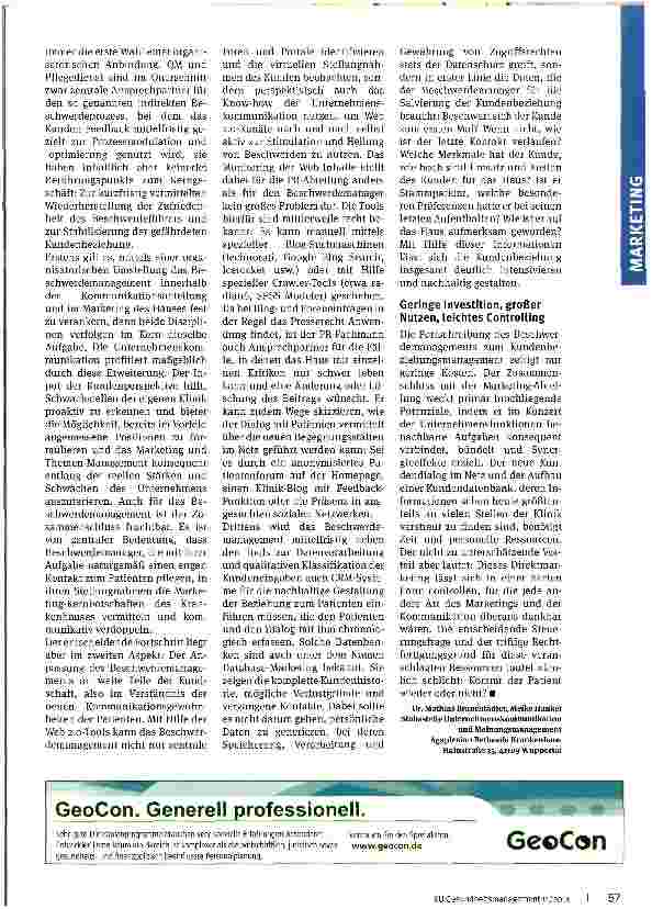 Vorschauseite 2: Beschwerdemanagement 2.0