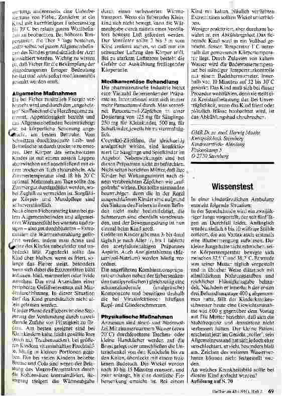 Vorschauseite 2: Fieber beim Kind