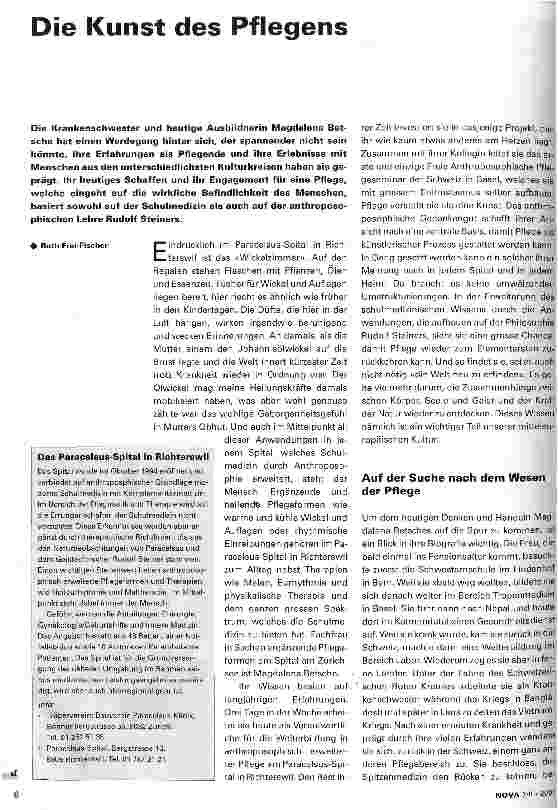 Vorschauseite 1: Die Kunst des Pflegens