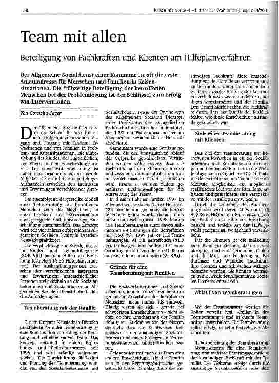 Vorschauseite 1: Team mit allen