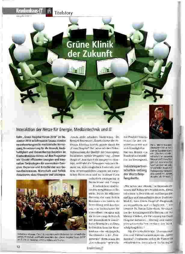 Vorschauseite 1: Grüne Klinik der Zukunft