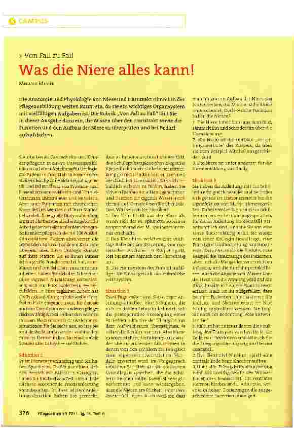 Vorschauseite 1: Was die Niere alles kann!