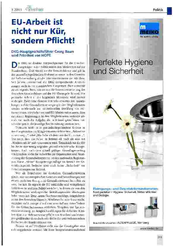 Vorschauseite 1: EU-Arbeit ist nicht nur Kür, sondern Pflicht!