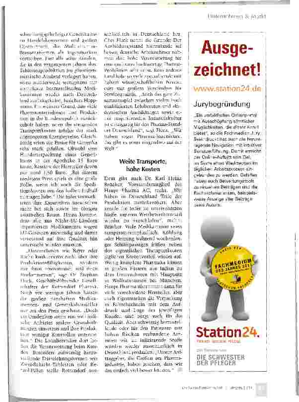 Vorschauseite 2: Pharmahersteller entdecken den Standort Deutschland wieder
