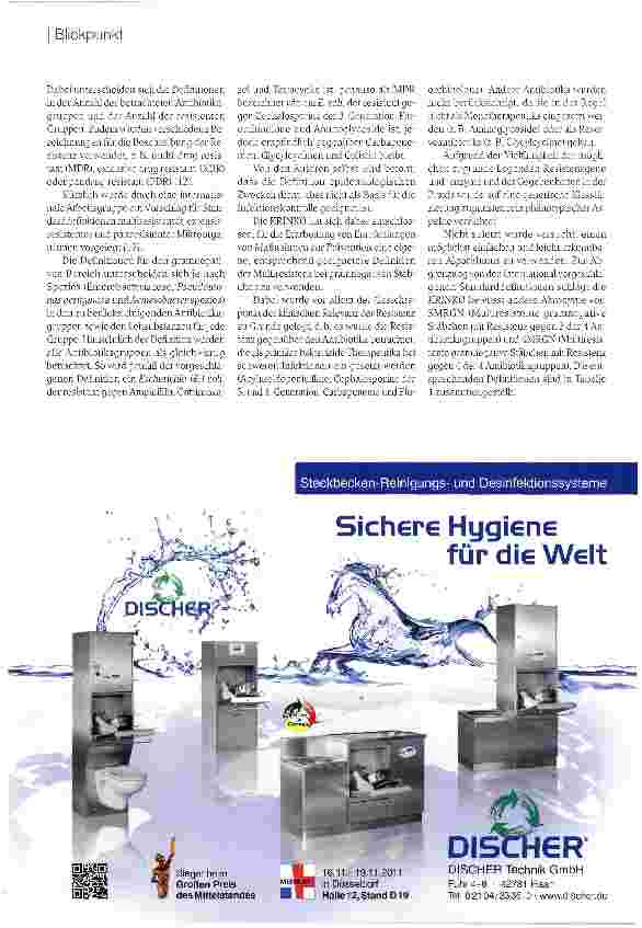 Vorschauseite 2: Definition der Multiresistenz gegenüber Antibiotika bei gramnegativen Stäbchen im Hinblick auf Maßnahmen zur Vermeidung der Weiterverbreitung