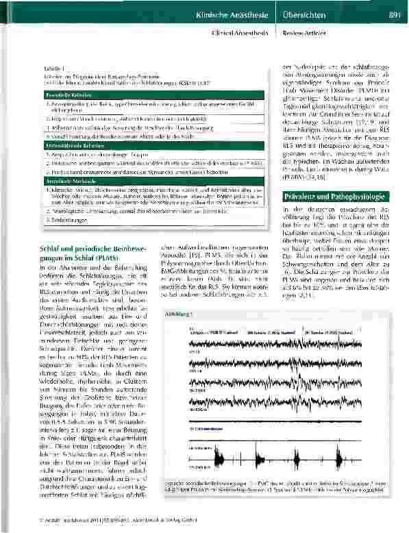 Vorschauseite 2: Das Restless-Legs-Syndrom