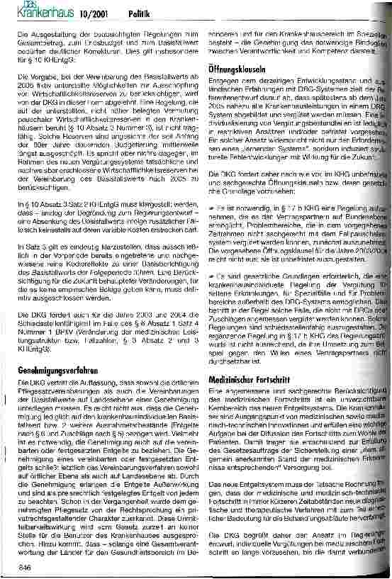 Vorschauseite 3: Fallpauschalengesetz: das Wichtigste in Kürze