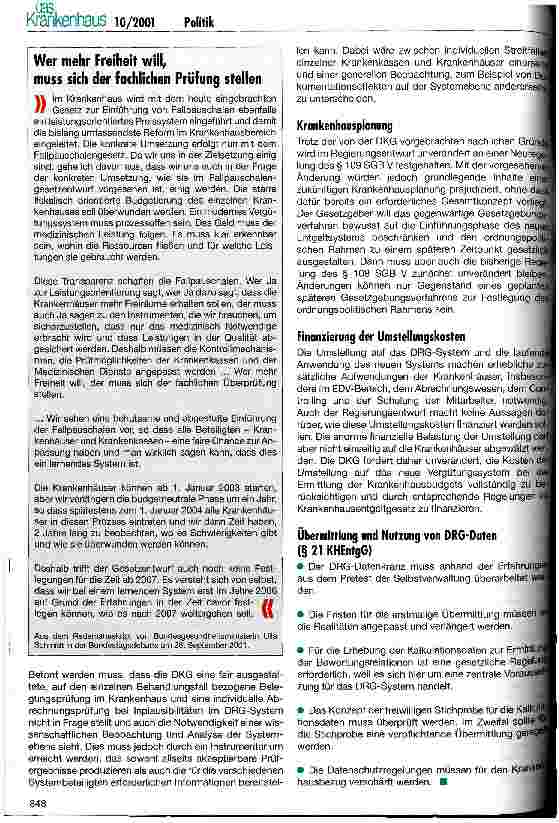 Vorschauseite 5: Fallpauschalengesetz: das Wichtigste in Kürze