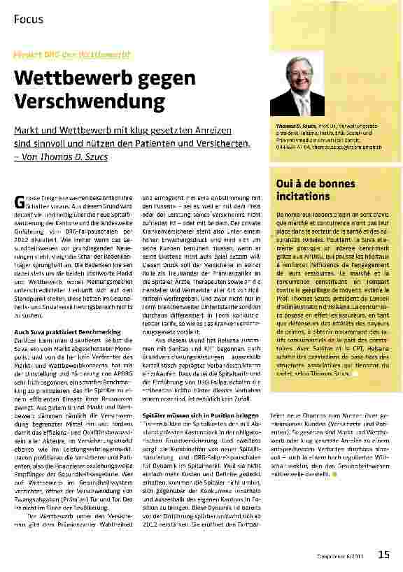 Vorschauseite 1: Wettbewerb gegen Verschwendung