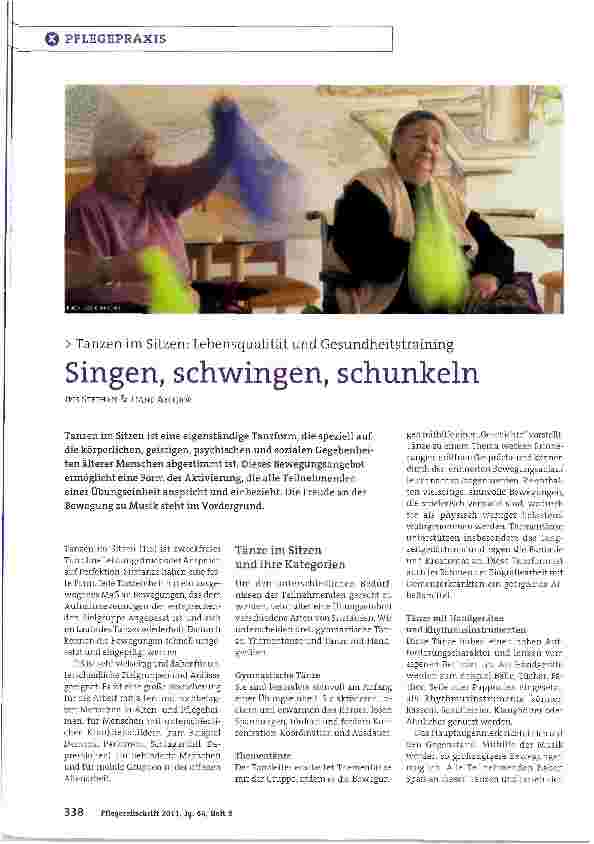 Vorschauseite 1: Singen, schwingen, schunkeln