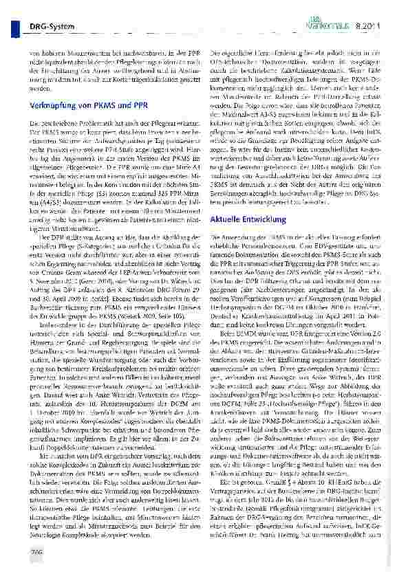 Vorschauseite 3: Gedanken zur Ausgestaltung des künftigen Pflege-Komplex-Maßnahmen-Score (PKAAS)