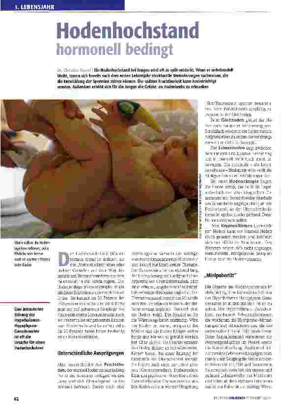 Vorschauseite 1: Hodenhochstand hormonell bedingt