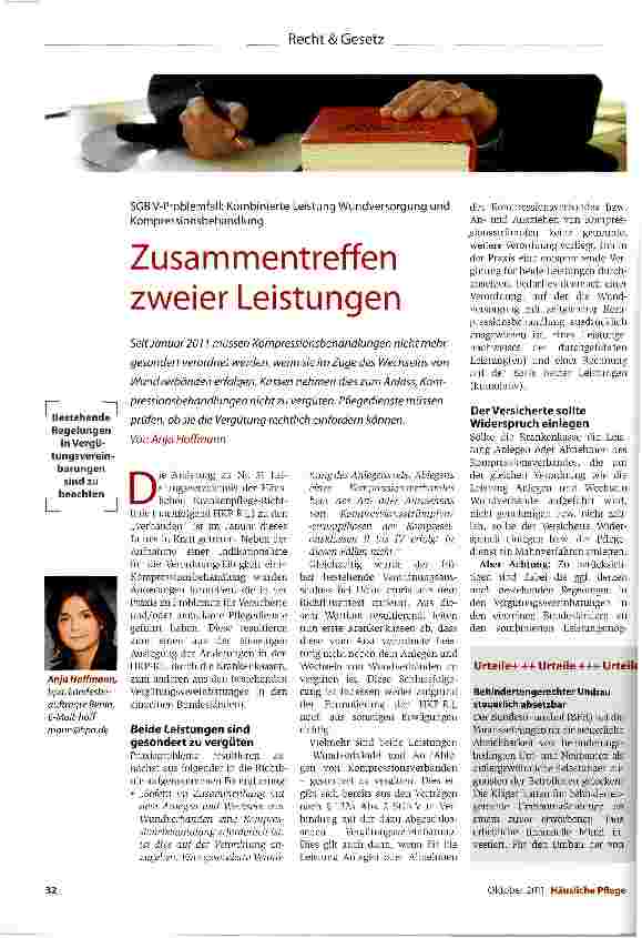 Vorschauseite 1: Zusammentreffen zweier Leistungen