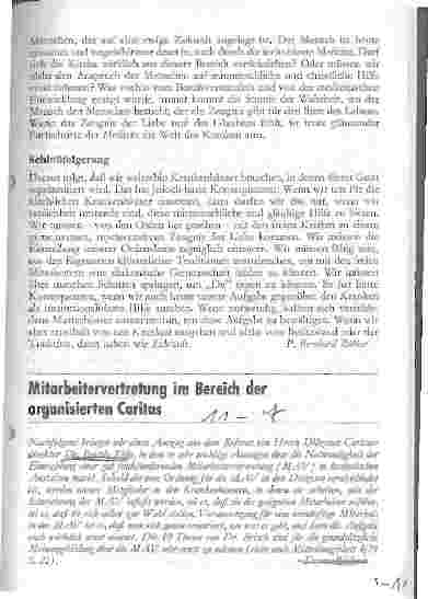 Vorschauseite 1: Mitarbeitervertretung im Bereich der organisierten Caritas