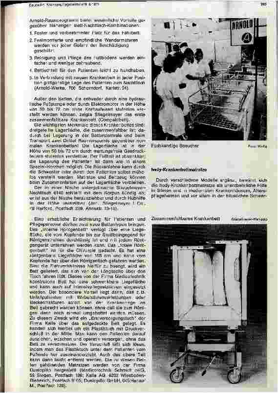 Vorschauseite 2: Interhospital 71 vom 11. bis 14. Mai 1971 in Stuttgart Zweiter Teil des Berichts