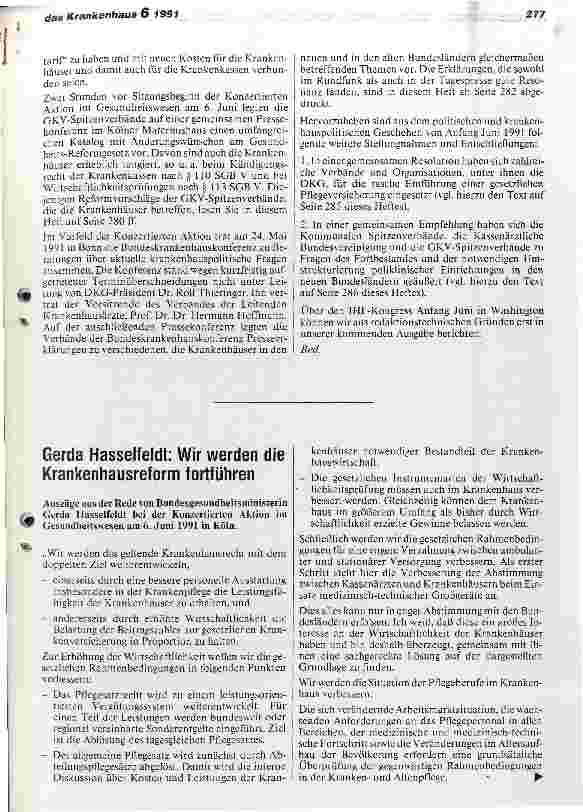 Vorschauseite 2: Entschließungen zur Pflege und zur Ausgabenentwicklung verabschiedet
