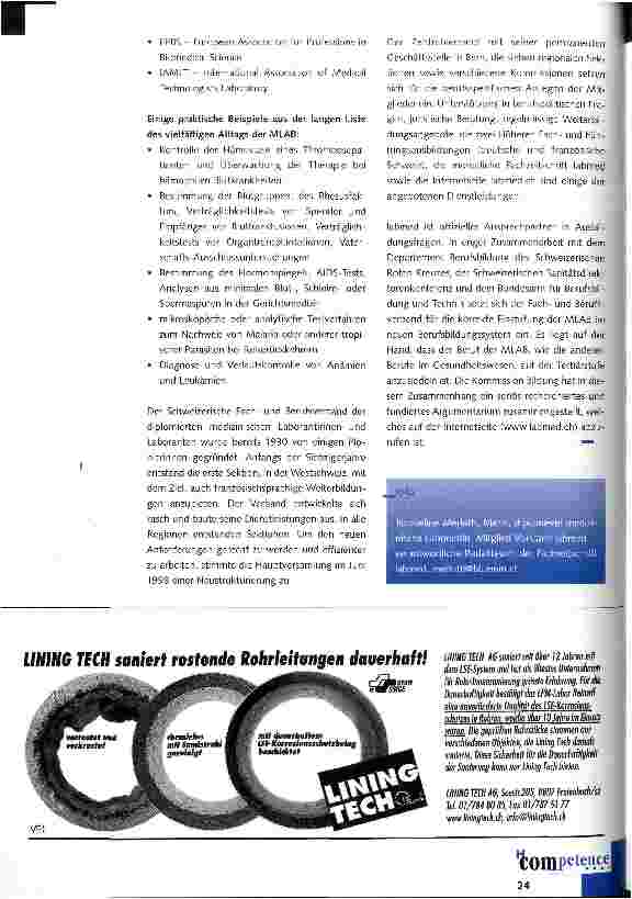 Vorschauseite 2: Eine kleine Berufsgruppe mit grossen Dienstleistungen