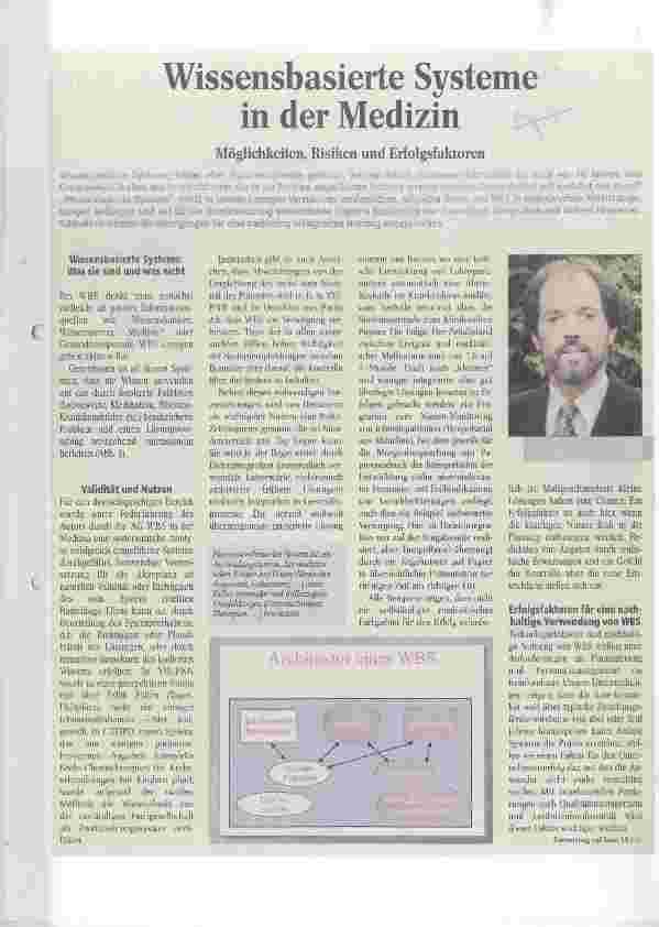 Vorschauseite 1: Wissensbasierte Systeme in der Medizin Möglichkeiten, Risiken und Erfolgsfaktoren