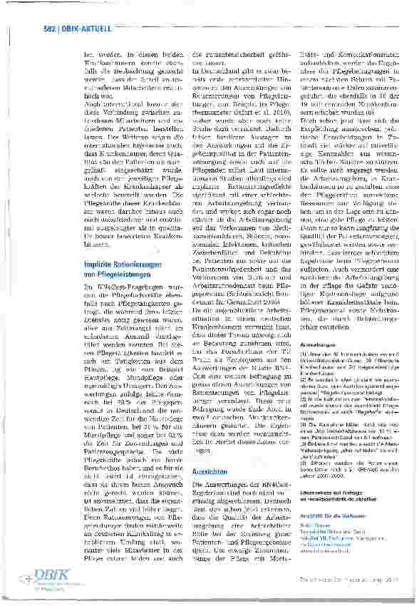 Vorschauseite 3: Hat die Arbeitssituation einen Effekt auf Pflegeund Patientenergebnisse?