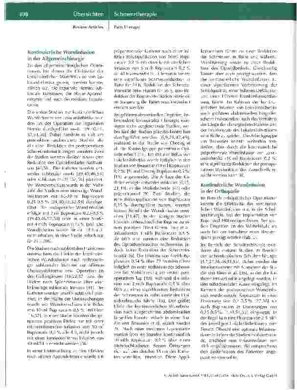 Vorschauseite 3: Neue, wenig invasive Analgesie-Verfahren