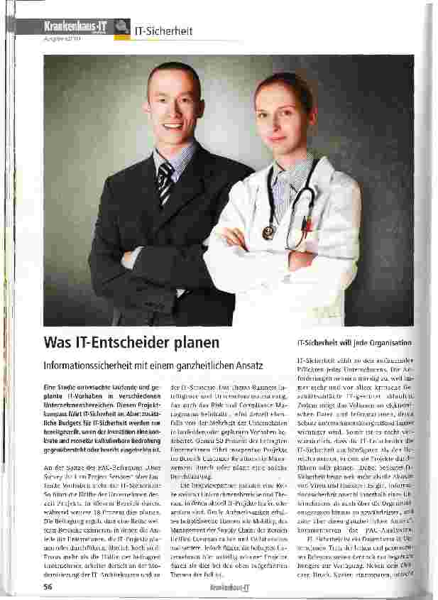 Vorschauseite 1: Was IT-Entscheider planen