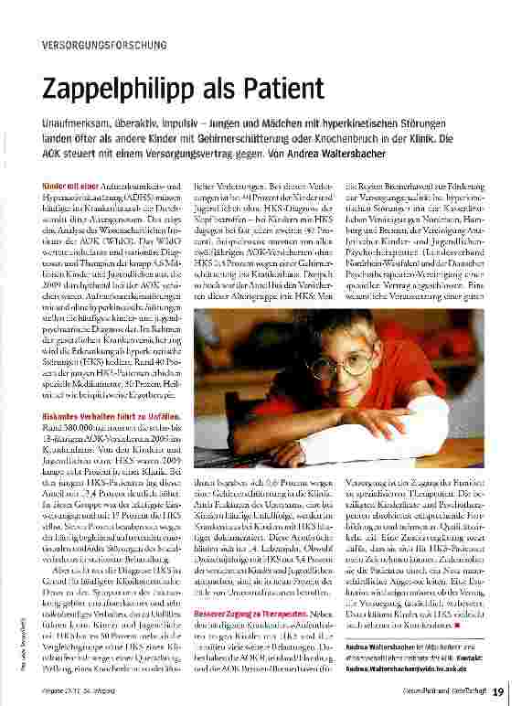Vorschauseite 1: Zappelphilipp als Patient