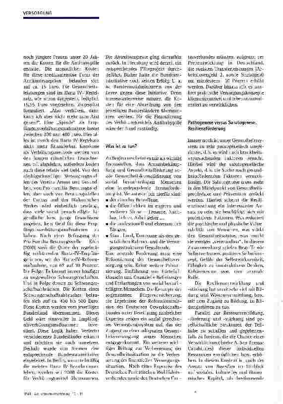 Vorschauseite 5: Armut und Gesundheit in Deutschland