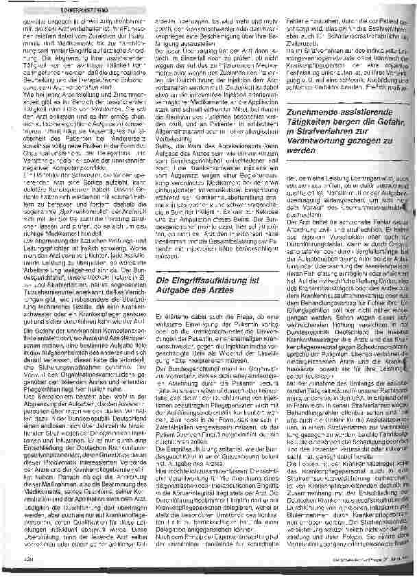Vorschauseite 2: Die rechtliche Stellung des Pflegepersonals und die Richtlinien der EG